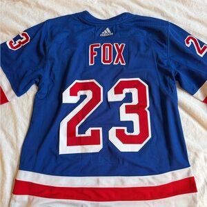 New York Rangers Adam Fox Signed Authentic Jersey